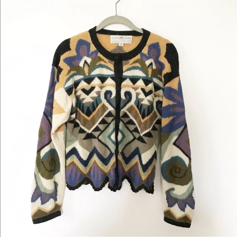 Peruvian Connection Alpaca Wool Cardigan